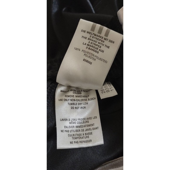 Adidas Basketball Warmup Pants Womens Sz L Snap Button Tear Away Polyester Black - Picture 12 of 14